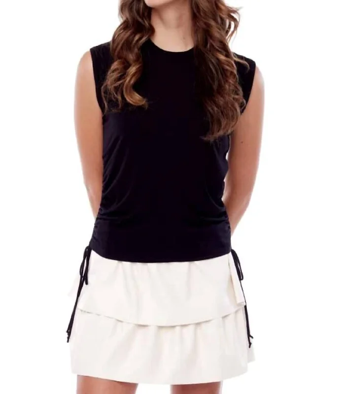 Chic Trends For The Fashion Savvy Drawstring Top In Black