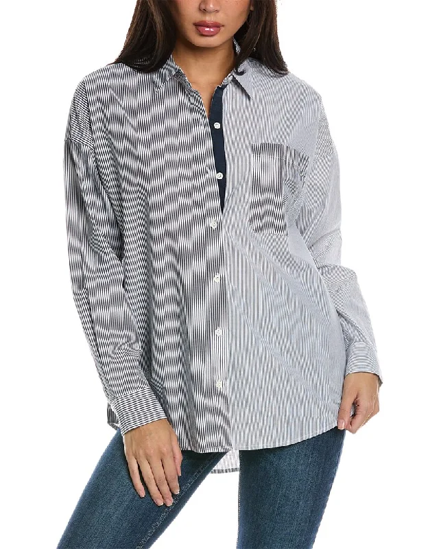 Women's Activewear for Exercise and Sports ATM Anthony Thomas Melillo Stripe Shirt