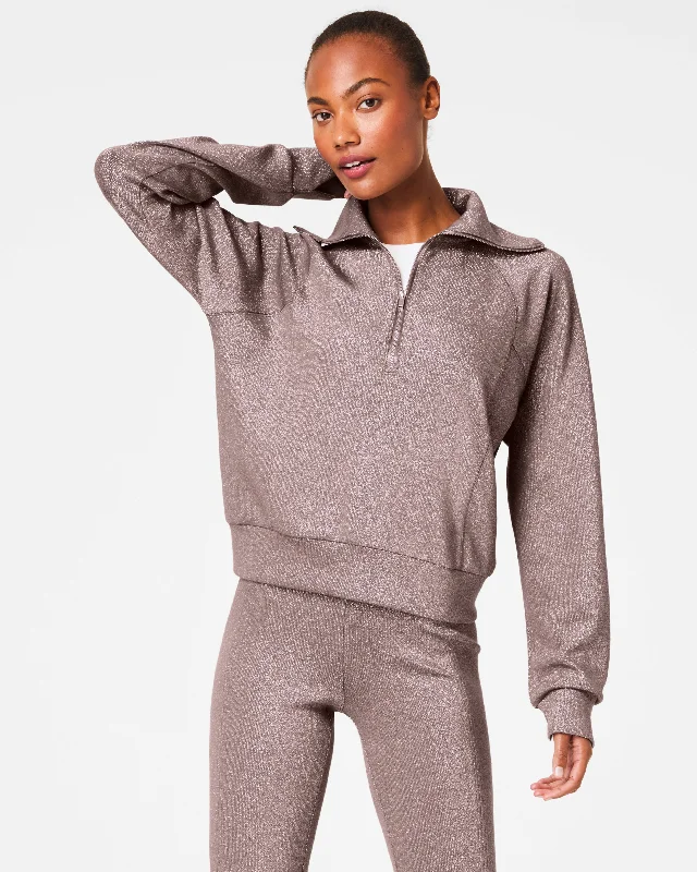 Casual Chic SPANX® AirEssentials Half Zip with Shimmer