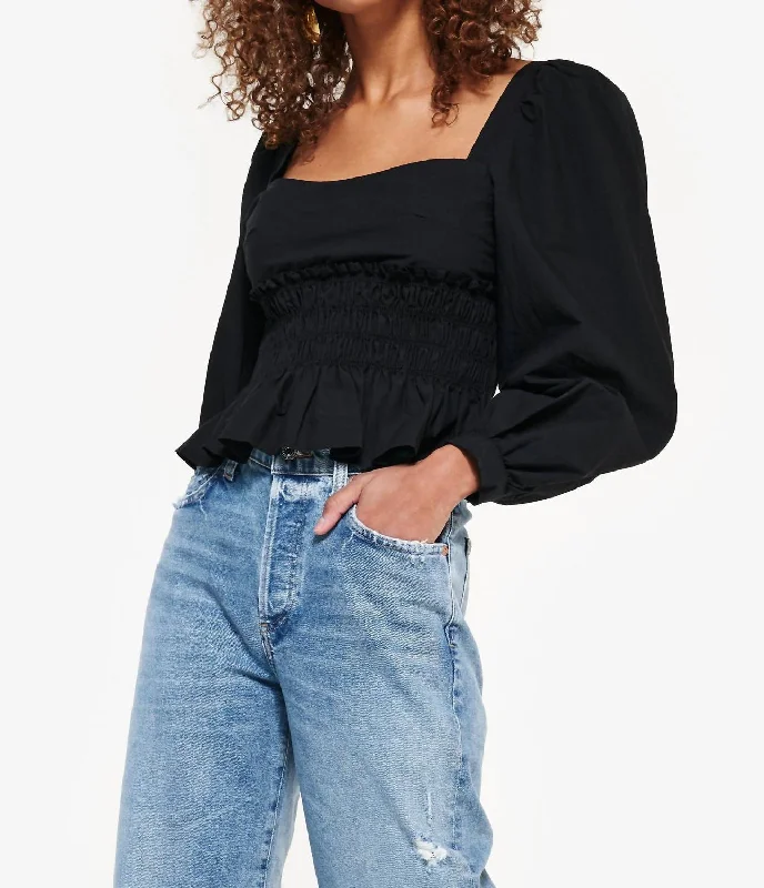 Stylish Savings Katina Top In Black