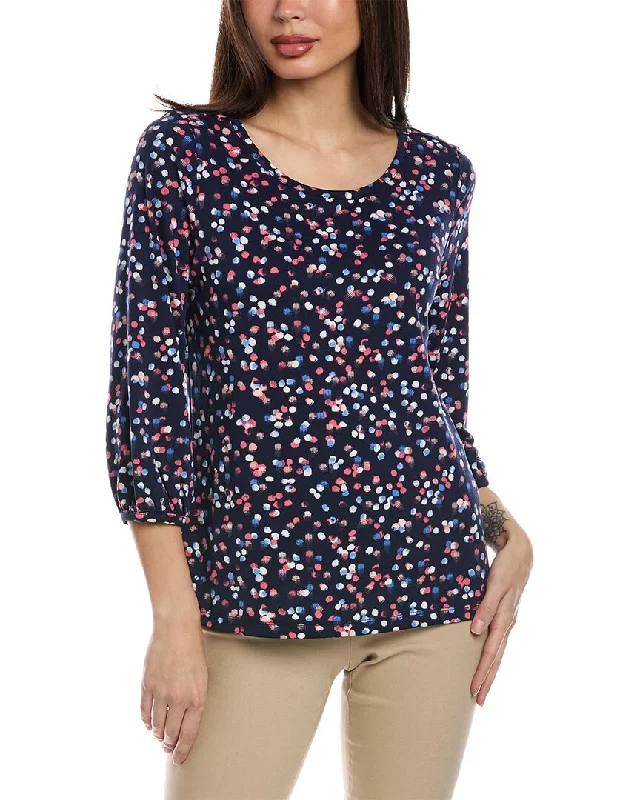 Trendy Women's Wear Collection Jones New York Moss Crepe Top