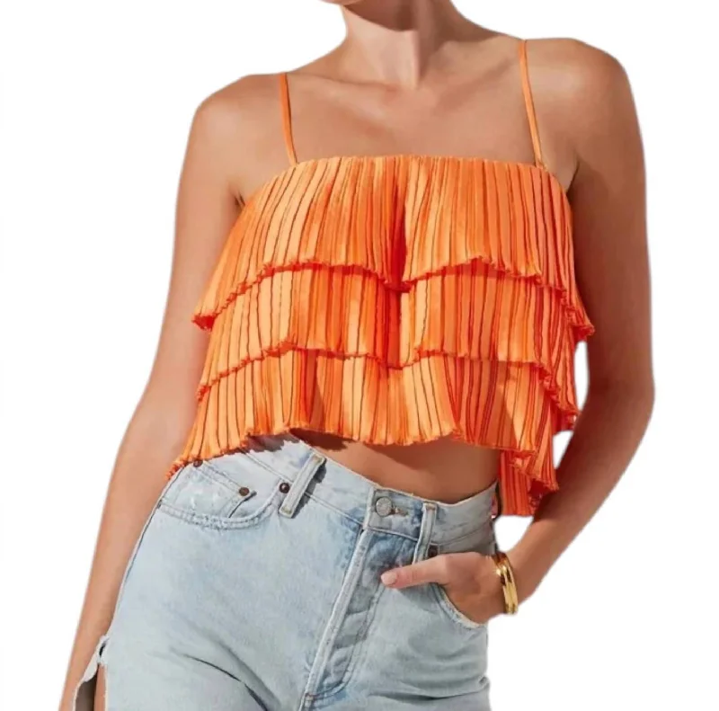 Chic Outfits Calita Top In Orange