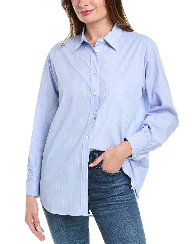 Dive Into Trendy Styles FRAME Denim The Borrowed Pocket Shirt