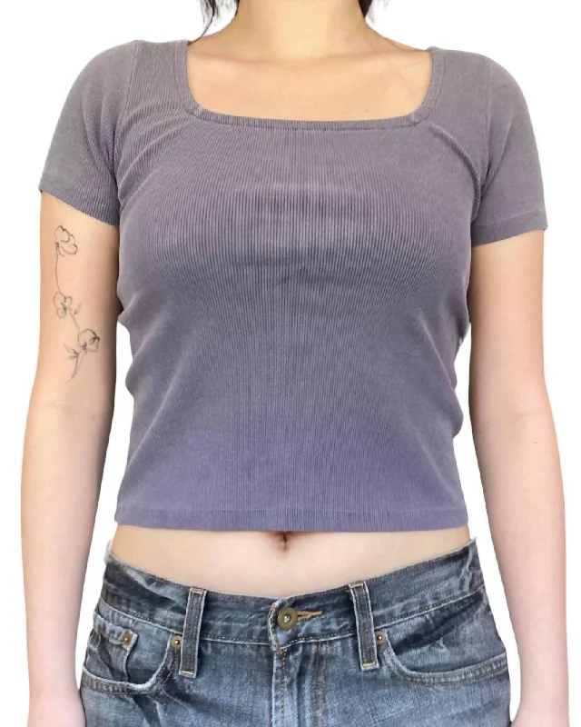 Hot Picks Noelle Top In Mauve