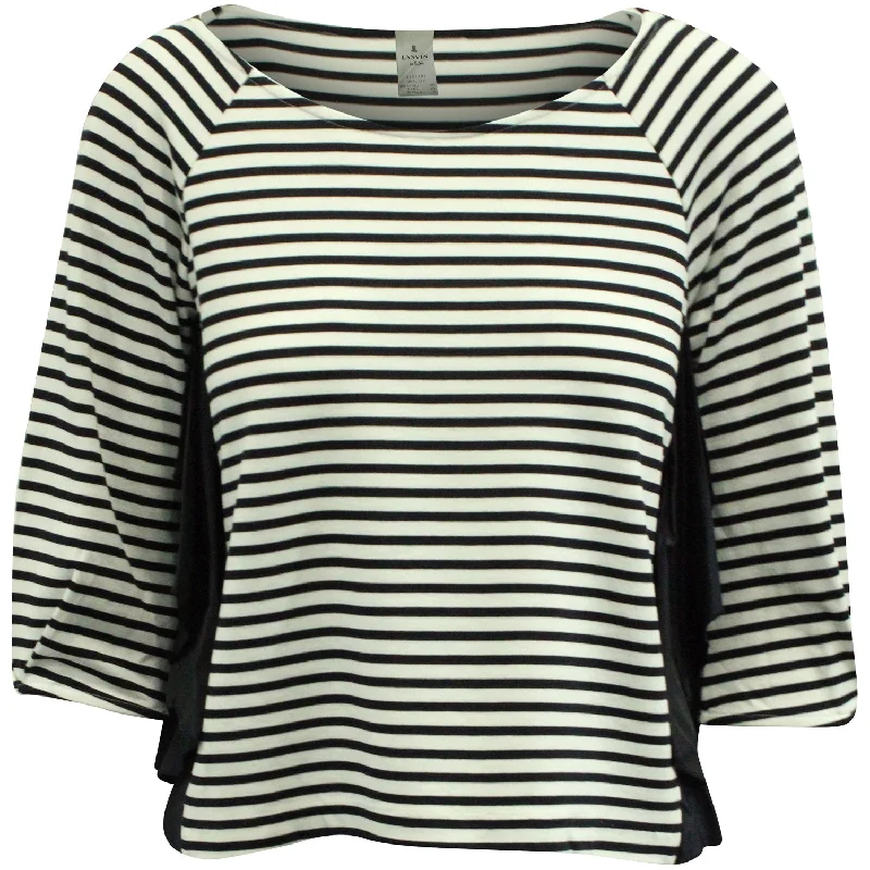 Online Boutiques Lanvin Striped Top in Multicolor Rayon