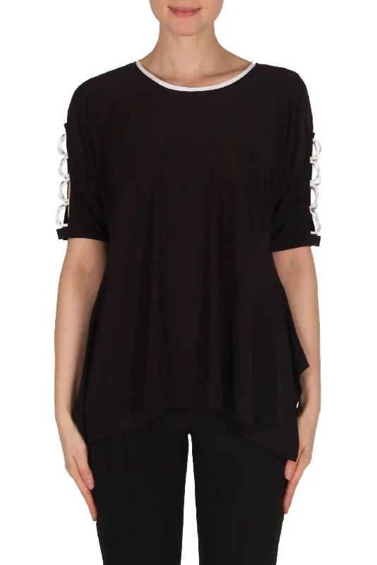 Chic Style, Always In Vogue Top In Black/white