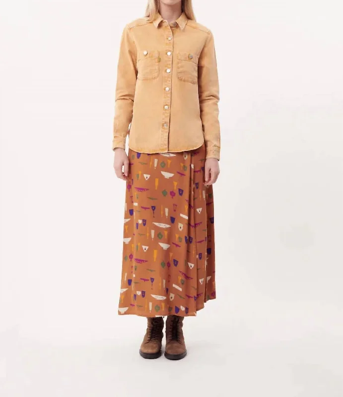 Sophisticated Fashion Adina Overshirt Top In Mangue