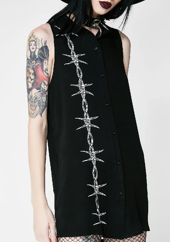 New Arrival Discounts Barbed Shirt