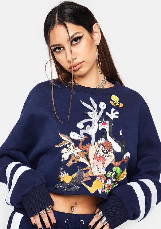 Trendy Women's Apparel Gang's All Here Graphic Crewneck