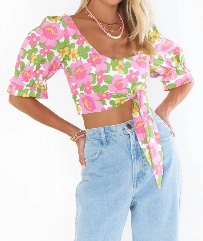 Casual and Comfortable Outfits Fiona Top In Fresh Floral