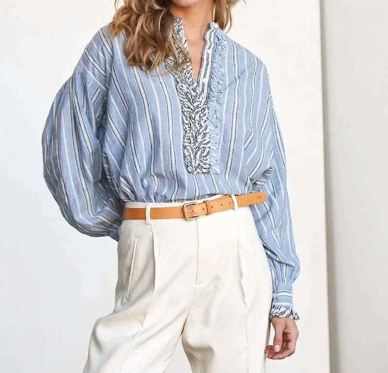 Trendy Street Style Attire Maggi Shirt In Combo Stripes