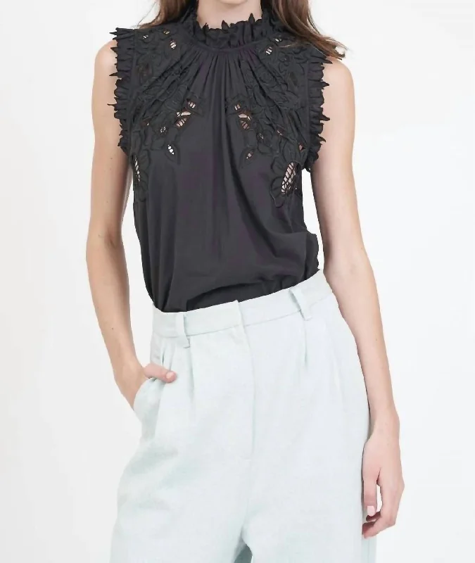 Chic Casual Wardrobe Essentials Nora Top In Black