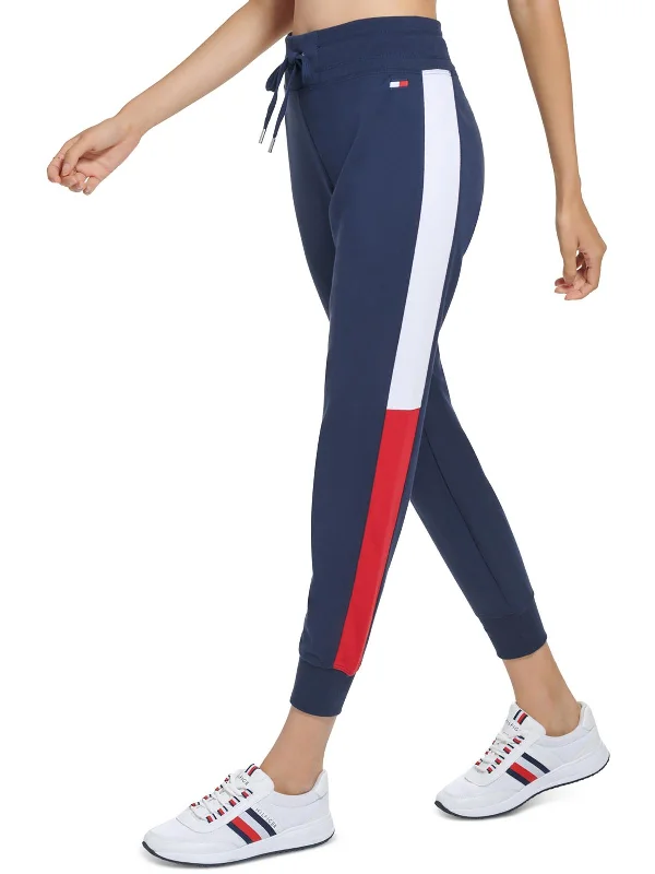 Festival Fashion Womens Colorblock Fitness Jogger Pants