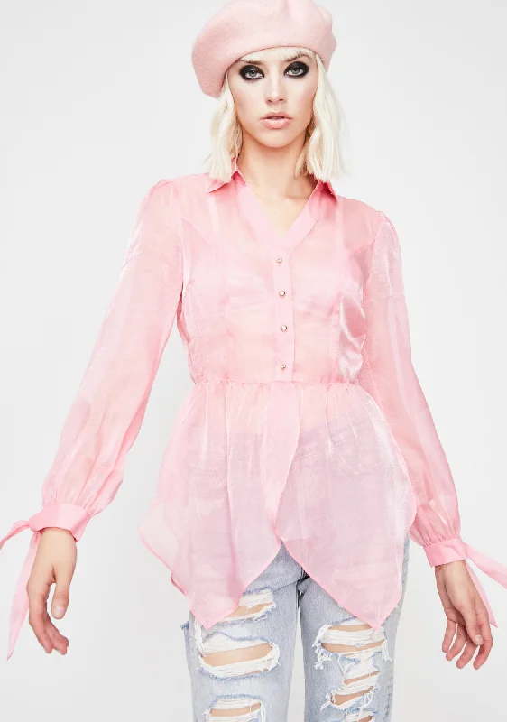 Online Boutique Stores It Girl Organza Top