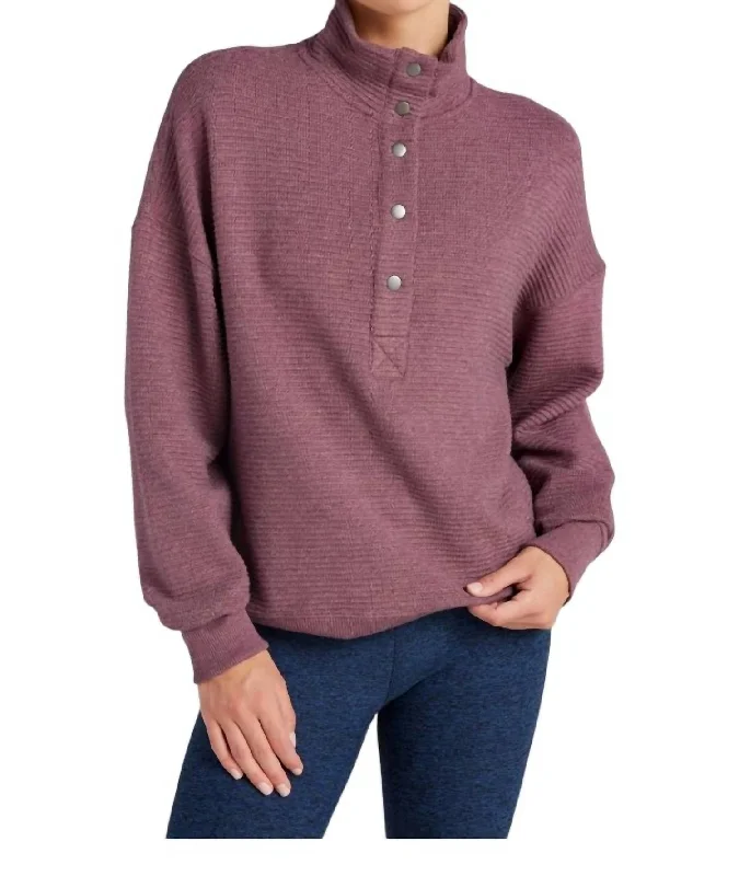 End Of Season Clearance Merrick Top In Eggplant