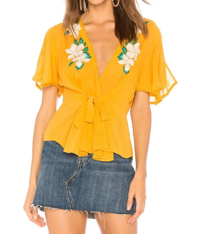 Stylish Loungewear for Women Rosie Top In Yellow