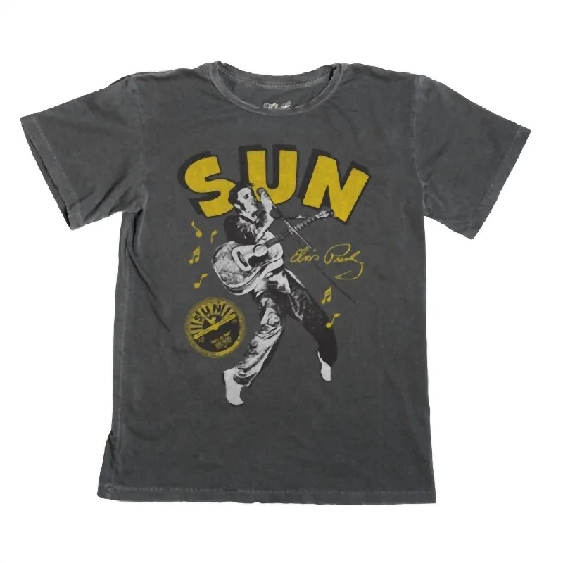 High-Quality Women's Fashion Dresses Elvis Sun Records Shirt In Vintage Black