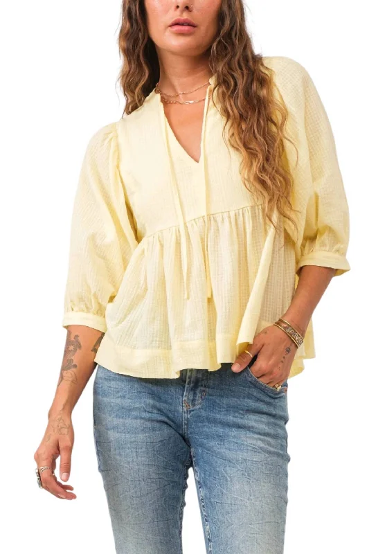 Style Your Wardrobe Malia Top In Yellow