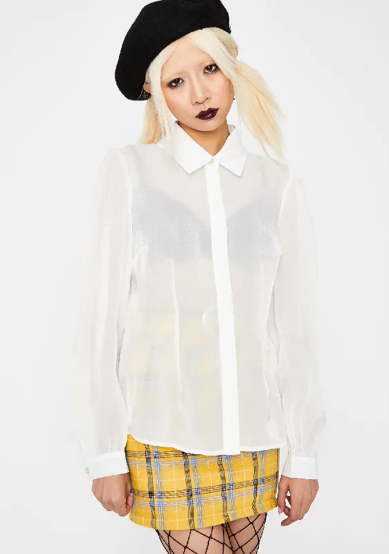 Exclusive Sale Chill Dream On Organza Top