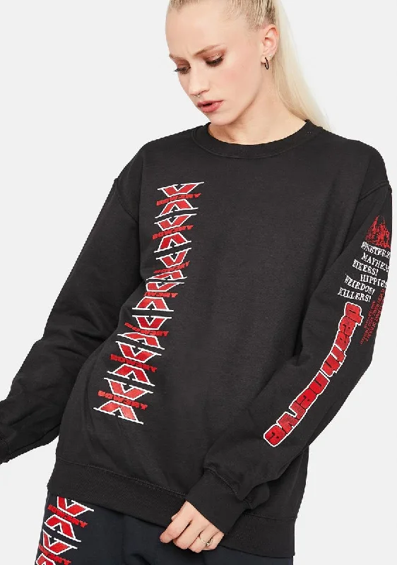 Chic Wardrobe Essentials Death Nerve Crewneck