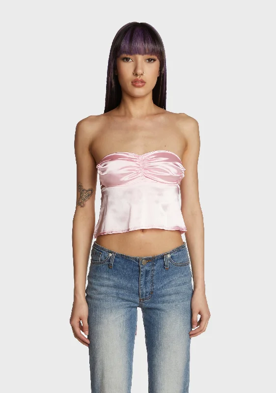 Top Deals Give Me More Satin Top