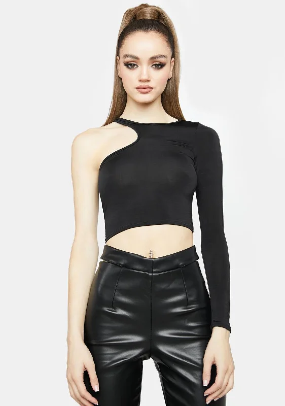 Limited Time Offer Don't Blame Me Asymmetrical Top