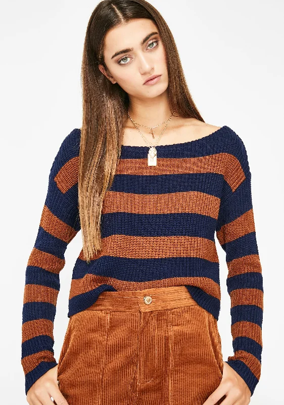 Final Sale Blazed Out Babe Striped Top