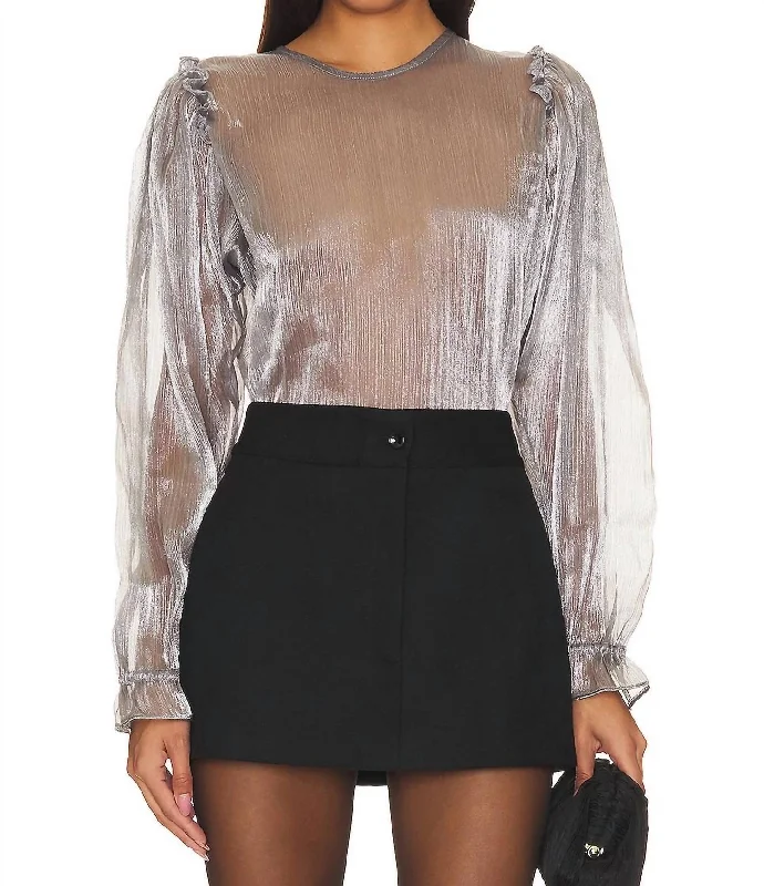 Fashionista Favorites Freya Frost Top In Silver