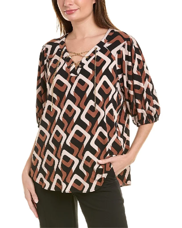 Seasonal Clearance Joseph Ribkoff Lace-Up Top