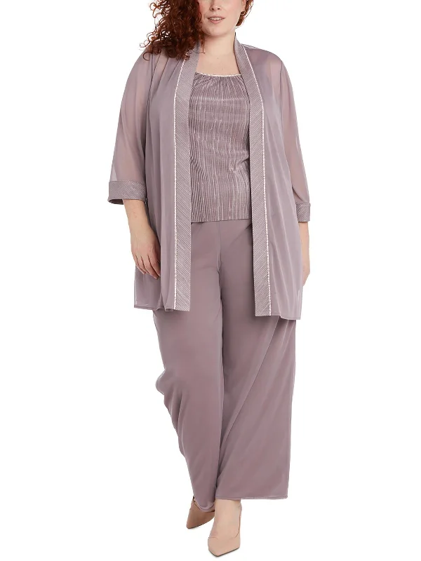 Enjoy Discount Plus Womens 3PC Polyester Pant Outfit