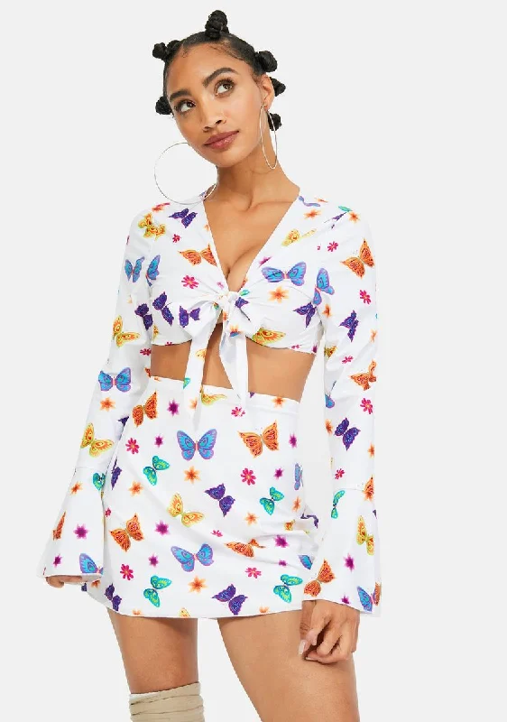 Additional Time-Limited Offers Butterfly Mesh Tie Top