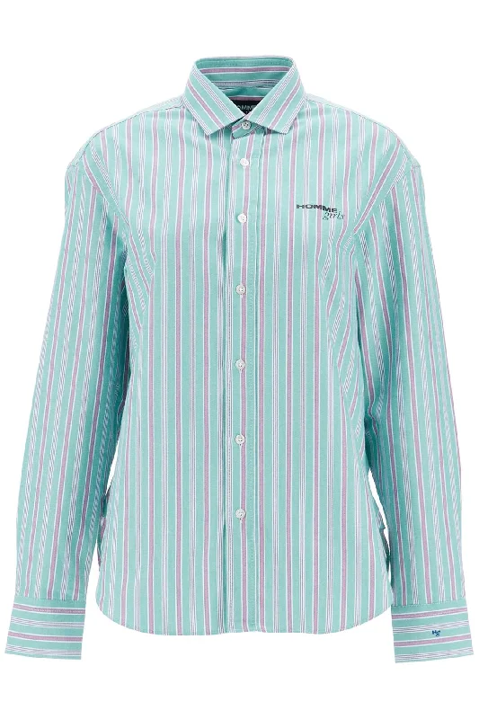 Versatile Women's Clothing for All Occasions Homme Girls Women's Striped Oxford Shirt For Men