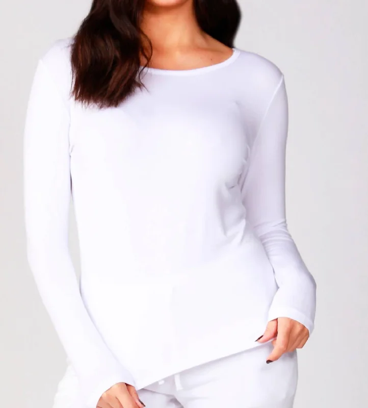 Affordable Online Boutique Scoop Top In White