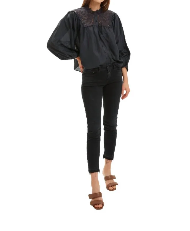 Casual Fashion Trends for Women Maiden Top In Black