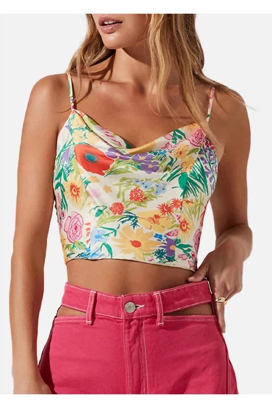 Easygoing Women's Style Ellery Top In Orange Pink Floral