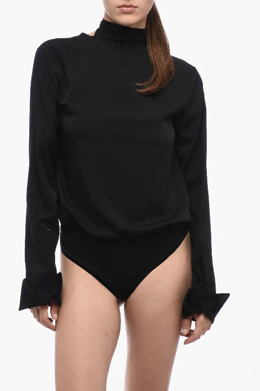 Best Sellers Sportmax Wrap MORETTO Body Shirt with Tie Neck