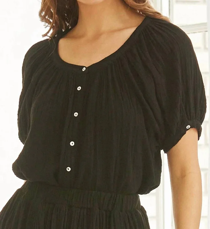 Women's Evening Wear for Special Occasions Montecito Top In Black