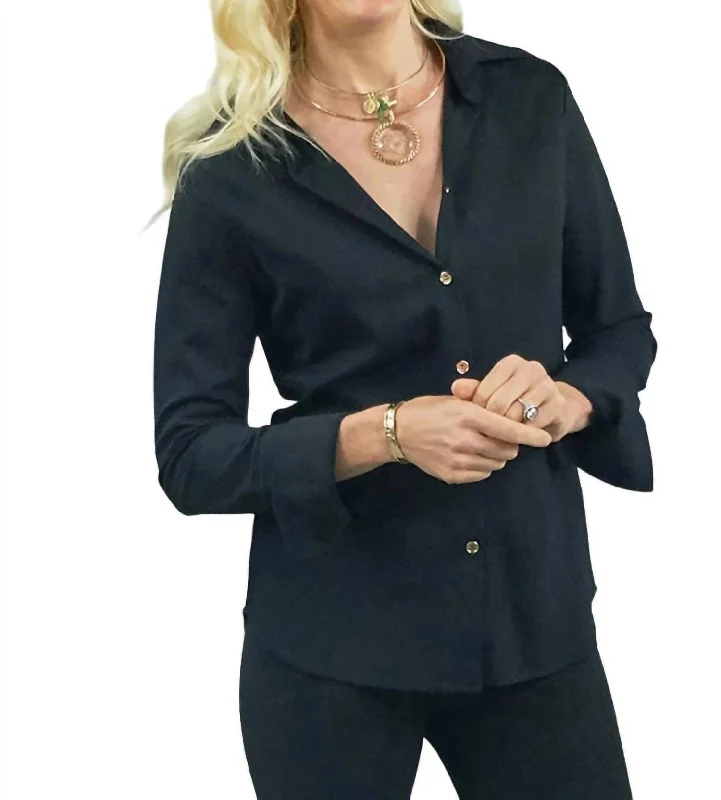 Redefining Women's Fashion Tenley Shirt In Black