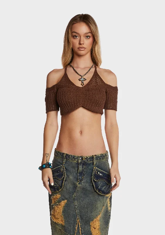 Chic Outfits Quit Playin' Crochet Top