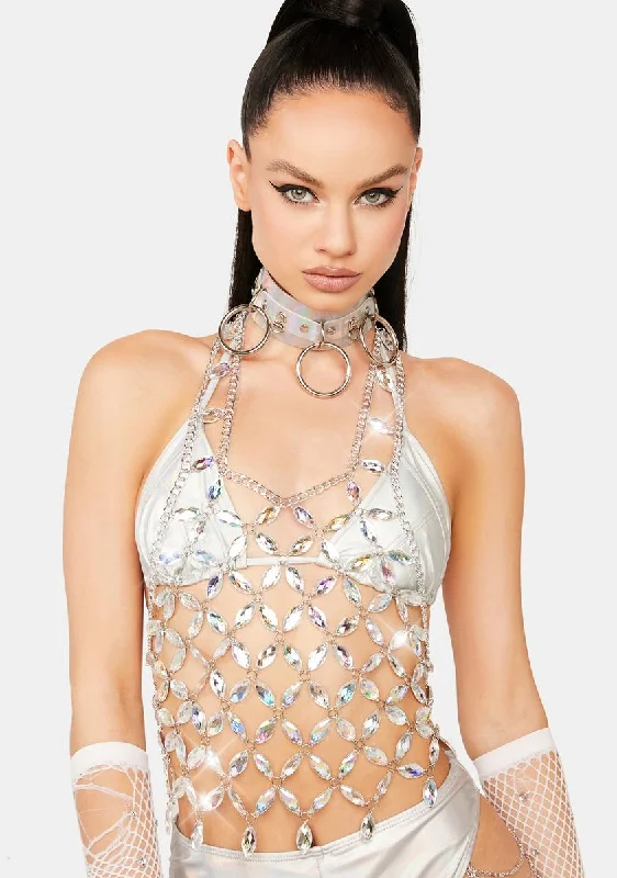 Elegant Styles Spread Your Sparkle Chain Top