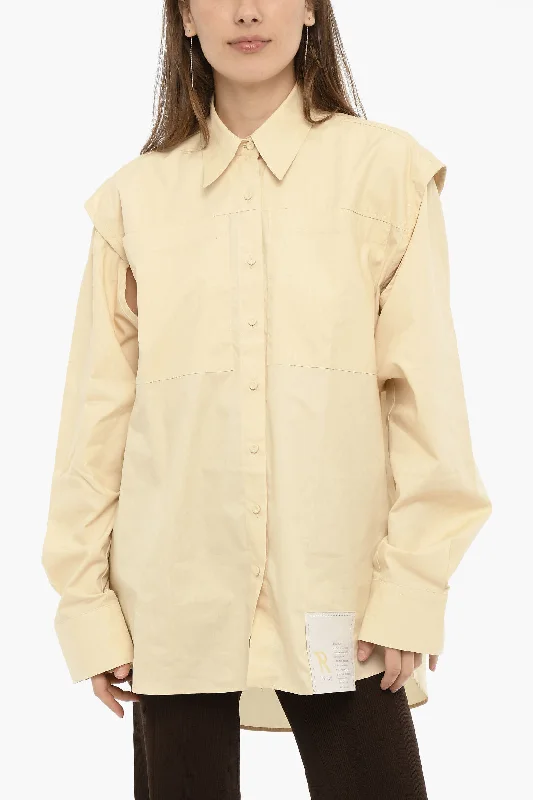 Seasonal Clearance RAMAEL Cotton Shirt with Double Breast Pockets