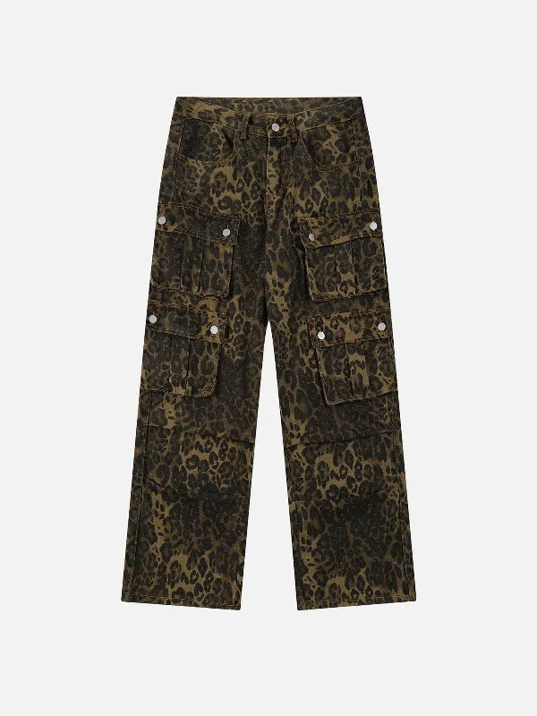 Women's Fashion Hotspots Aelfric Eden Leopard Print Cargo Pants