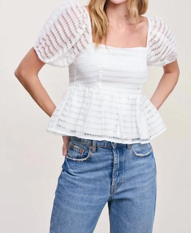 Clothing Online Confidently Cute Top In White