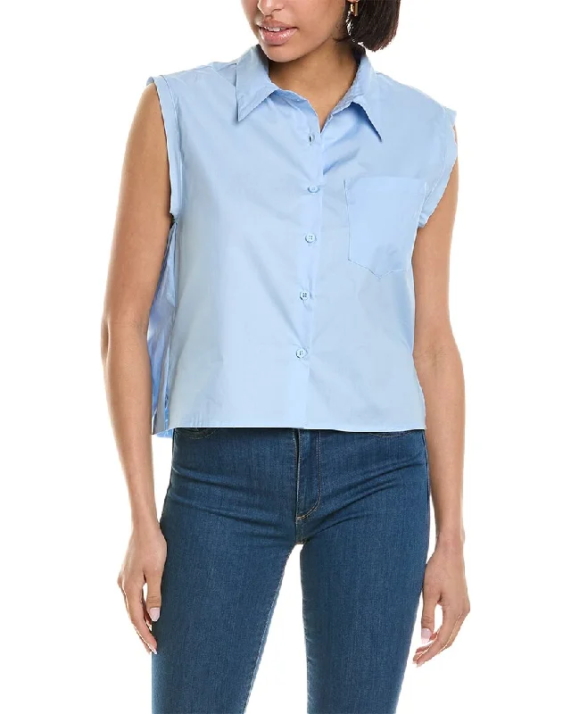 Chic Wardrobe Essentials Brook + Lynn Bubble Hem Shirt