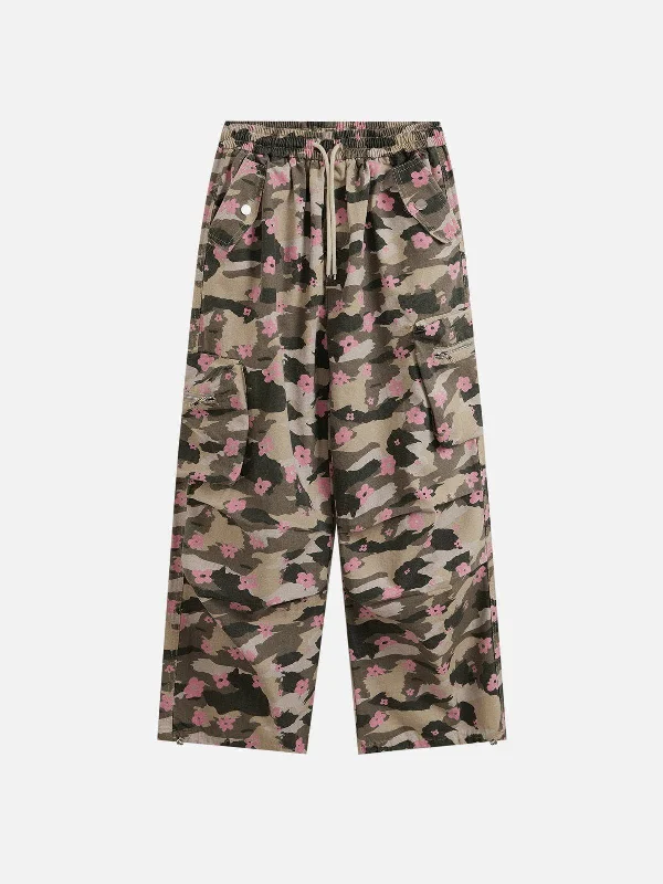 End of Season Sale Aelfric Eden Flower Camouflage Cargo Pants