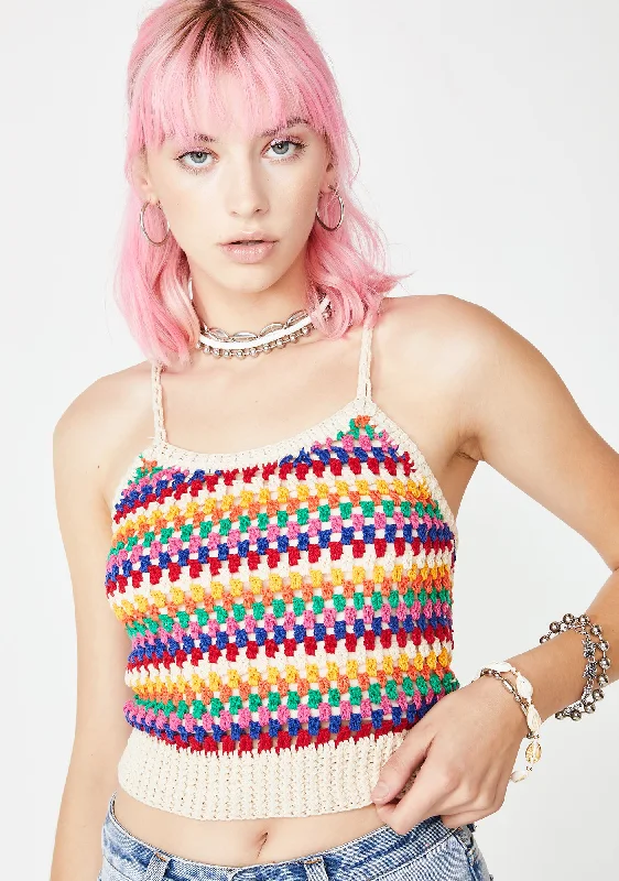 Bold Fashion Hippie Sugar Crochet Top