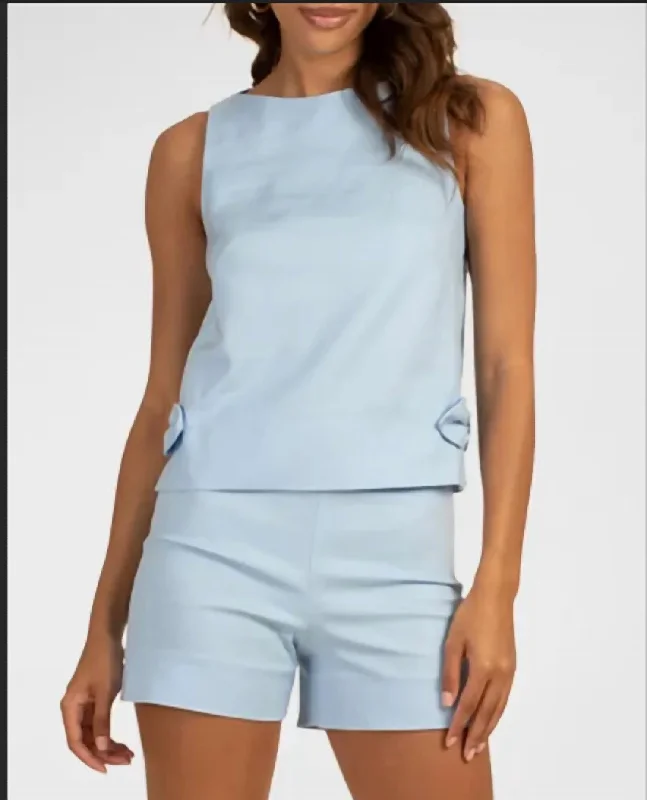 Chic Women's Outfit Ideas Cayley Top In Baby Blue