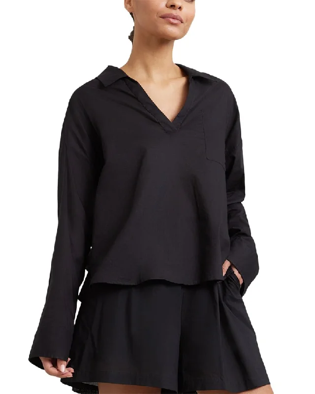 Flash Sales Modern Citizen Jo Collared V-Neck Shirt