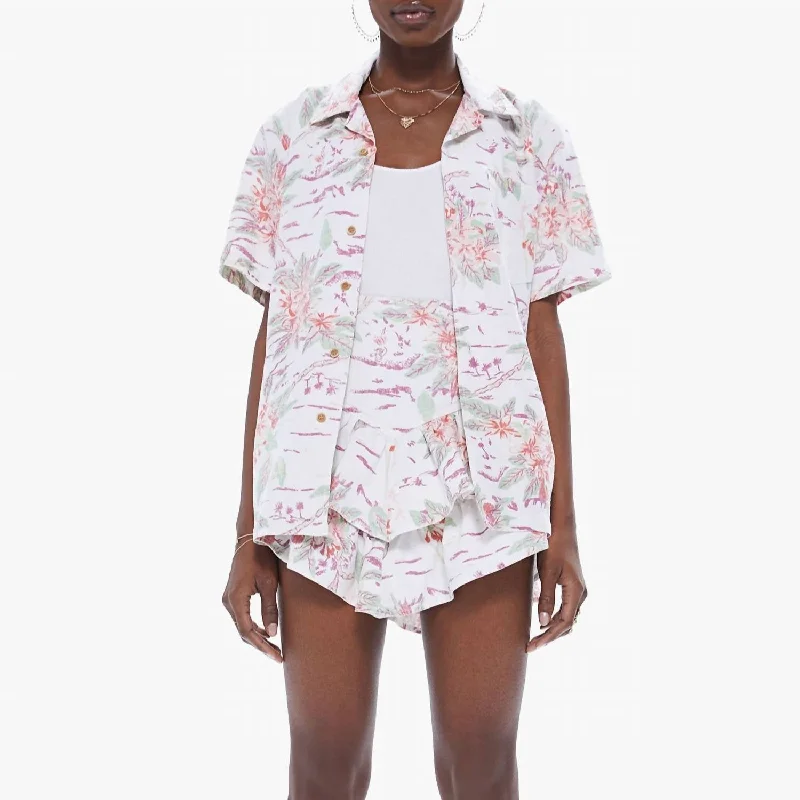 Daily Essentials S/s Islander Top In Aloha