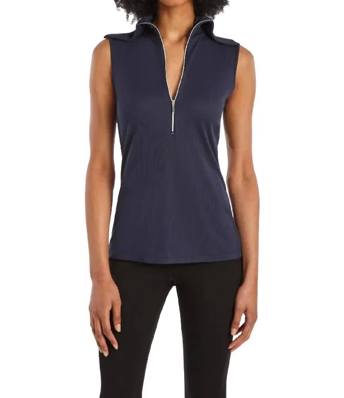 Stay Ahead In Style Arc Top In Navy